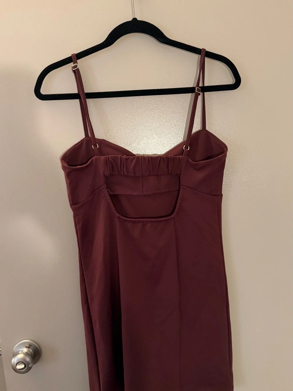 Free People Probably Should Body Con Mini Brown Maroon Dress